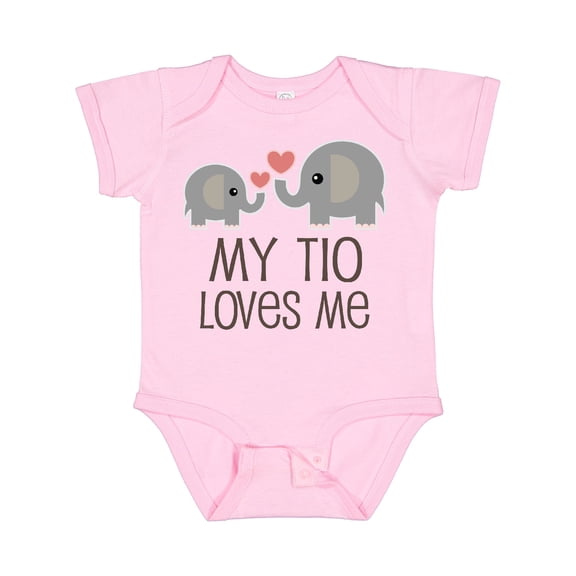 Inktastic My Tio Loves Me Childs Boys or Girls Baby Bodysuit
