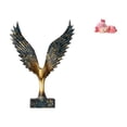 thumbnail image 1 of Estatua de la casa,Estatua de ala hecha a mano,artesanía de resina para cafetería,Escultura de alas extendidas,adorno artesanal,Escultura de ciervo,Estatuas de ciervos durmientes de, 1 of 8