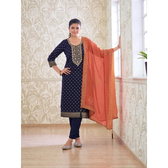 Rayon Printed Traditional Salwar Kameez, Cultural Wear for Women