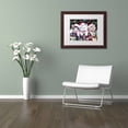 thumbnail image 3 of Trademark Fine Art 'Meowy Christmas' Canvas Art by Jenny Newland, White Matte, Wood Frame, 3 of 4