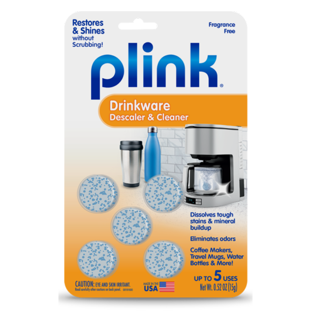 Plink Drinkware Descaler and Cleaner, 5 Tablets