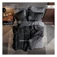 thumbnail image 3 of Set Edredón King Size + Funda De Almohada + Sábanas 7 Pzas Real Textil Nego - Gris, 3 of 8