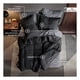 thumbnail image 3 of Set Edredón Queen Size + Funda De Almohada + Sábanas 7 Pzas Real Textil Nego - Gris, 3 of 8