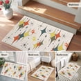 thumbnail image 5 of Bathroom Rugs 2x3 Ft, Multi-Color Diamond Non Slip Area Rugs for Kitchen Bedroom Entryway, Modern Geometric Middle Century Beige Washable Carpet Runner Rug Floor Mats for Bedroom Home Decor, 5 of 8