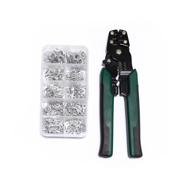 Matsuzay Abrazadera pequeña, caja de almacenamiento de conector de Cable de operación práctica, pinzas de crimpado multiusos convenientes, accesorios Electrónica Pinza+Terminal