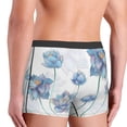 thumbnail image 5 of Balery Pale Blue Lotus Flowers Men's Boxer Briefs, Soft and Breathable Cotton Underwear with nylon Waistband-Medium, 5 of 9