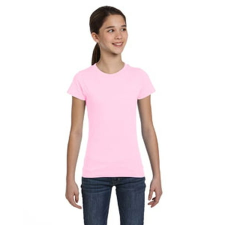 Gold Karate Girl - LAT Girls' Fine Jersey T-Shirt