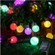 thumbnail image 1 of Luces de cadena para exteriores con energía solar, 6.5M 30 LED Luces de cadena de bolas solares Luces de cristal impermeables para interiores para jardín Patio Fiesta en casa Terraza Navidad, multicol JFHHH pequeña, 1 of 5