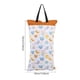 thumbnail image 5 of Bolsa impermeable para pañales de tela, para colgar, con bolsillos dobles con cremallera, 40 x 70 cm, gran capacidad, para guardar ropa de bebé., 5 of 8