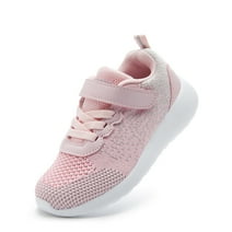 Weestep Girls and Biy Lightweight Knit Comfort Running Sneaker Shoe(13 Little Kid, Pink)