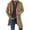 Brown, variant on Lovskoo Mens Winter Coats Pea Coat Ingle-Breasted Warm Long Coat Solid Color Long Sleeve Casual Outwear & Jackets Trench Coat Overcoat Black