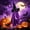 Purple, variant on Swinging Ghost Outdoor Decor, 124 x 13 Inch Large Hanging Swing Ghost with Remote Control Halloween Decor with String Lights, Spooky Cute Ghosts Decorations for Front Porch Yard Tree