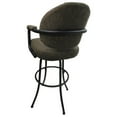 thumbnail image 2 of Tobias Designs 30" Swivel Bar Stool in Sanora Brown Fabric on Brown, 2 of 3
