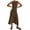 Brown, variant on IDOPIP Women’s Sleeveless T Shirt Dress Summer Contrast Stitch Ribbed Knit Tank Maxi Dresses