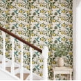 thumbnail image 2 of S4Sassy Self Adhesive Wallpaper, Hummingbird & Lemon Tree Wallpaper, Blue Removable Diy Vinyl Wall Covering, Textured Peel And Stick Contact Paper For Entryway Accent Wall, Easy Home Decor (25"X 60"), 2 of 8