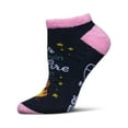 thumbnail image 2 of MeMoi Women's One Happy Glamper Non-Skid Low Cut Socks - Womens - Female, 9-11, Navy, 2 of 4