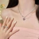 thumbnail image 5 of Xihbxyly Ofertas de Iluminación Collar de Cristal con Forma de Corazón Dulce para Mujer, Collares de Circonita, Joyería de Moda, Regalos para Damas, 5 of 5