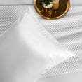 thumbnail image 5 of Lirex 2-Pack Microfiber Pillowcases, King Size, Satin Silk Finish, Envelope Closure, White, 5 of 7