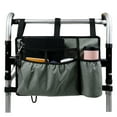 thumbnail image 1 of Walker Bag Walker Organizer Pouch Attachments Bags With Cup Holder Large Capacity Accessory Basket Provides Hands Free Storage For Wheelchair Rollator, 1 of 7