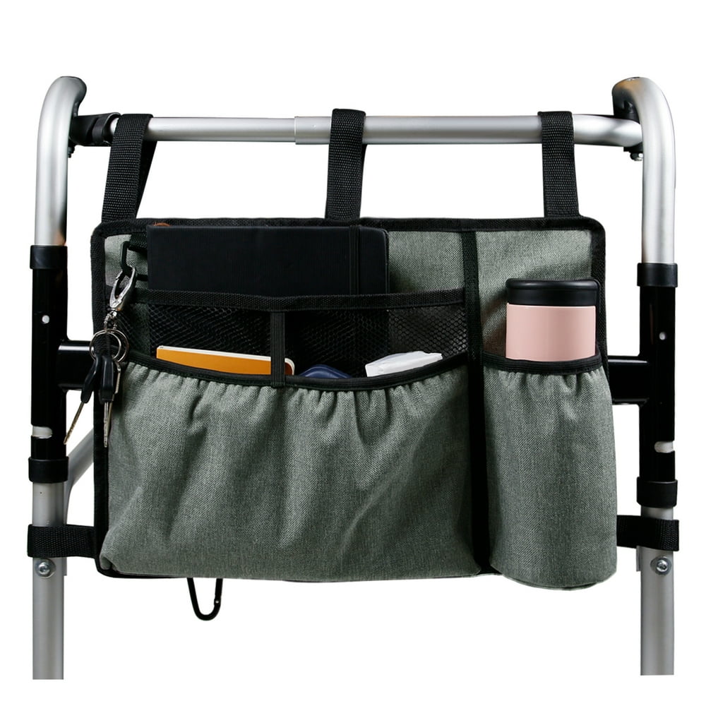 Walker Bag Walker Organizer Pouch Attachments Bags with Cup Holder