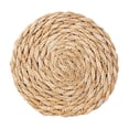 thumbnail image 2 of Round Woven Rattan Placemat, Natural Hand-Woven Placemat, Heat Resistant Round Woven Placemat, Farmhouse Table Mat for Kitchen Dining Table, Home Decorations (15cm), 2 of 4