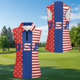 thumbnail image 4 of Garronmavis 250th Anniversary Matching Golf Shirts for Couple Racerback Design Golf Tennis Tank Top Soft and Comfortable 4-Way Stretch for Golf Tennis Hiking Running Gym, 4 of 6