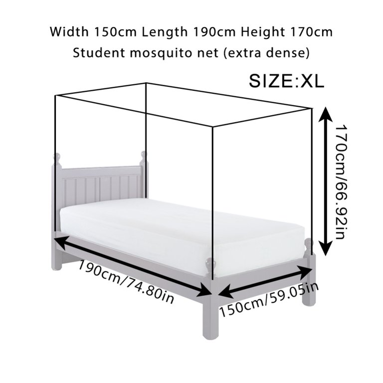 Mosquito Net For Bed,Bed Canopy For Single Double King Size Bed,Dome Mosquito Netting Bed Tent For Indoor Outdoor,Kid Bed And Adult Beds (Black