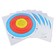 40x40cm Coated Paper Target Sheets, 36.7cm Diameter Target Rings, 10 Sheets, Durable Shooting Practice Targets