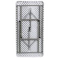 thumbnail image 3 of 24''W x 48''L Granite White Plastic Folding Table, 3 of 9