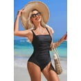 thumbnail image 7 of Alove Women Boat Neck Bathing Suit One Piece Swimsuit Sexy Monokini Swimwear S-XL, 7 of 7