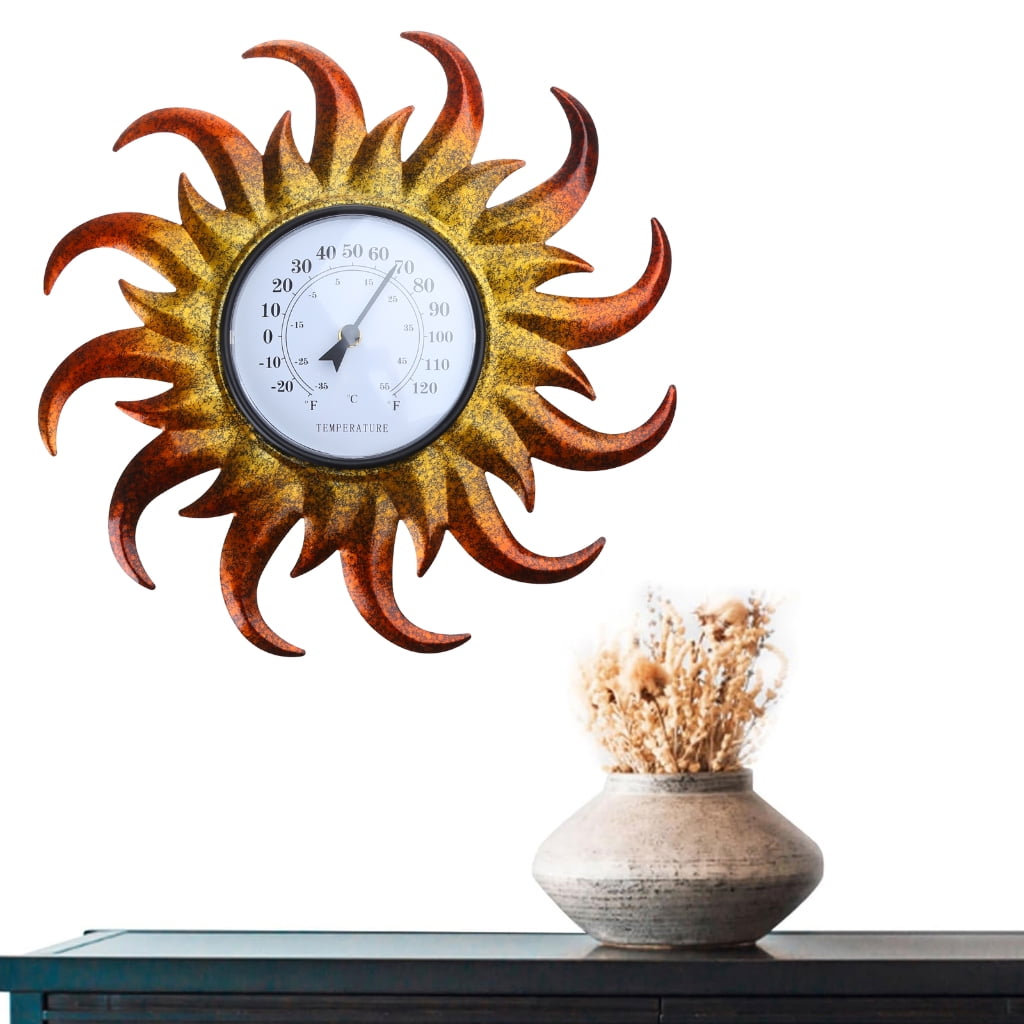 Indoor Outdoor Thermometer Wall Thermometer Decorative Thermometer Temperature MesureMeter for Home Garden