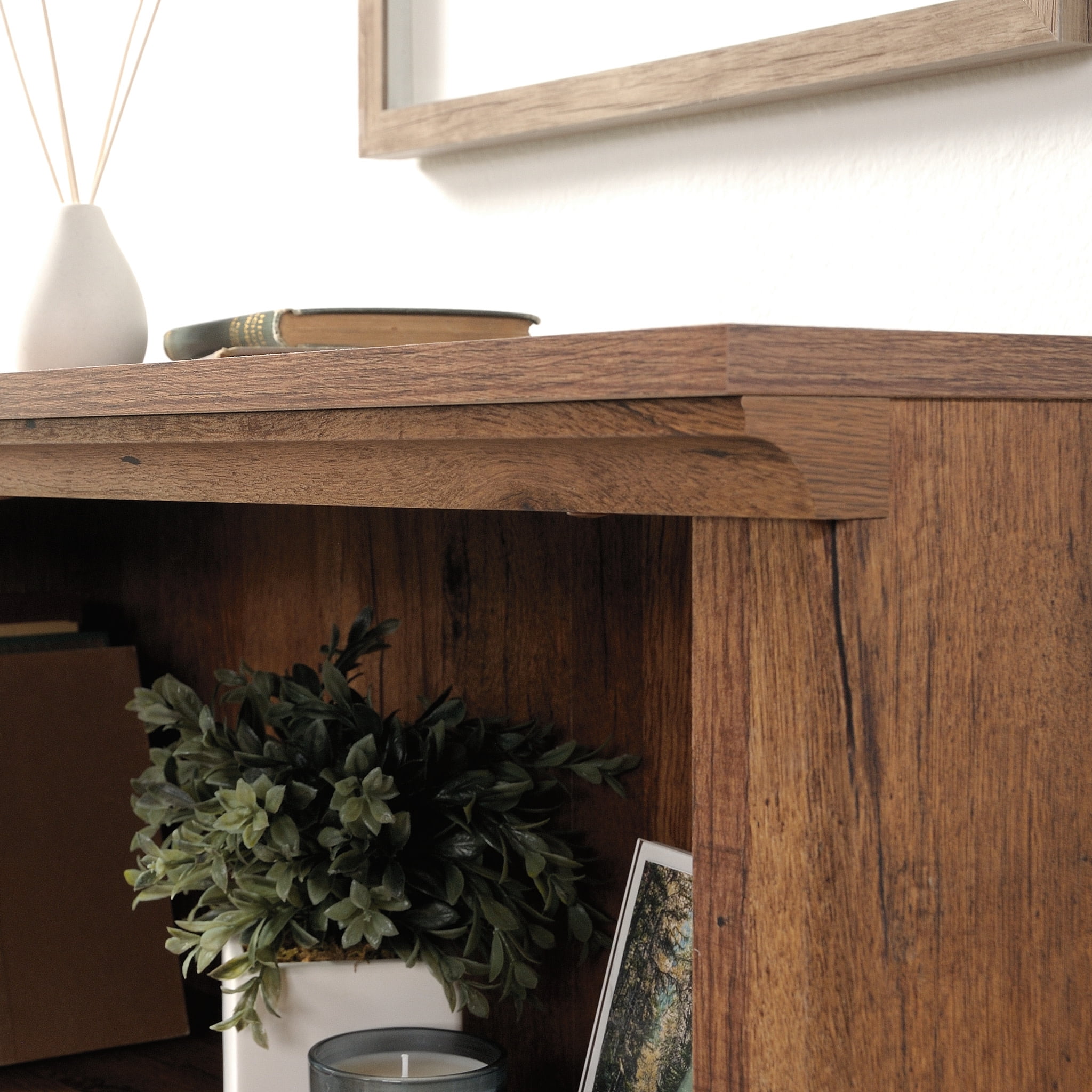 Sauder Select 3-Shelf Bookcase, Vintage Oak Finish