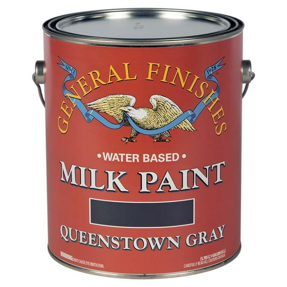 1 gal General Finishes GQG Queenstown Gray Milk Paint Interior/Exterior Paint, Satin