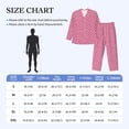 thumbnail image 2 of Mens Pajamas Set, pink sequins Button Down Long Sleeve Loungewear Sleepwear Pjs sets for Men, 2 of 5