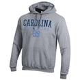 thumbnail image 2 of Men's Champion Gray North Carolina Tar Heels Wrestling Stack Logo Powerblend Pullover Hoodie, 2 of 3