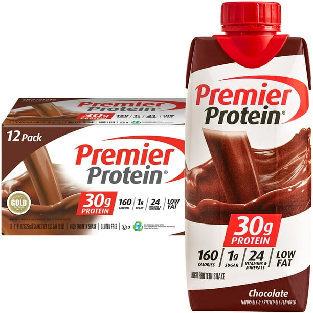 Premier Protein Shake, Chocolate, 30g Protein, 11 Fl Oz, 12 Ct