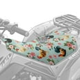 thumbnail image 4 of Uorisanigo ATV Seat Cover Non-Slip Floral Rooster Print Four-Wheeler Seat Cover Protective Motorcycle Passenger Seats Cushion Covers Breathable Padded Protection Suitable for Most Models, 4 of 7