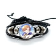 thumbnail image 4 of Project SEKAI-pulsera de cuero de Anime Shinonome Akito, brazalete trenzado multicapa, joyería hecha a mano, regalo, 4 of 4