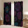 thumbnail image 2 of Feelyou Teens Magic Firework Blackout Curtains Set of 2 (52x84 Each), Romantic Artwork Window Curtains, Dreamy Cartoon Style Curtains and Drapes, Window Curtains Bedroom Decor, 2 of 6