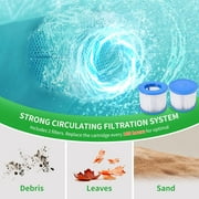 Outdoor Inflatable Hot Tub for 4-6 Person Square - 73 inch Portable Hottub Spa with Control Panel, Blow Up Spa Bathtub with 130 Soothing Bubble Air Jets, Cover, 2 Filter, 240 Gallon