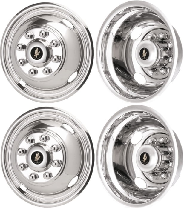 Ford E350 DRW, E450 20062021, Set of 4, Pound On Stainless Steel