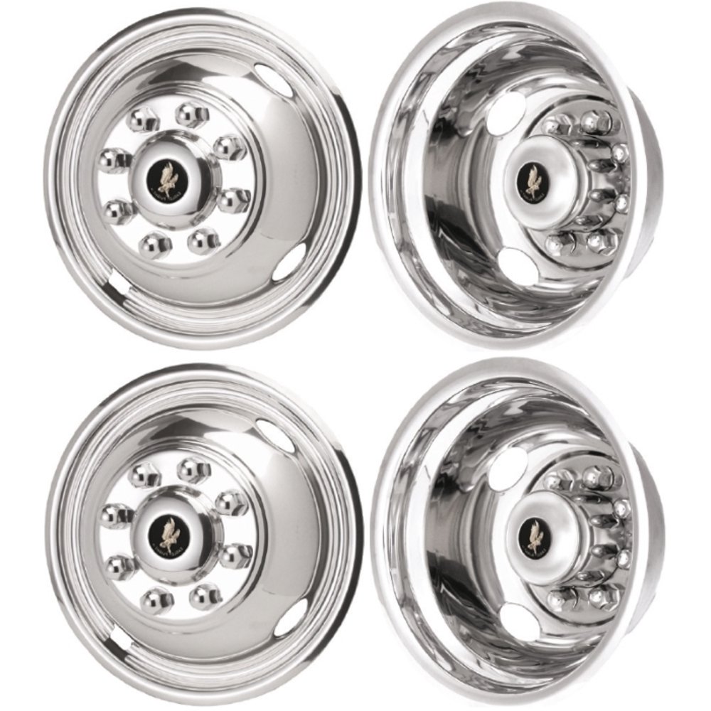 Ford E350 DRW, E450 20062021, Set of 4, Pound On Stainless Steel