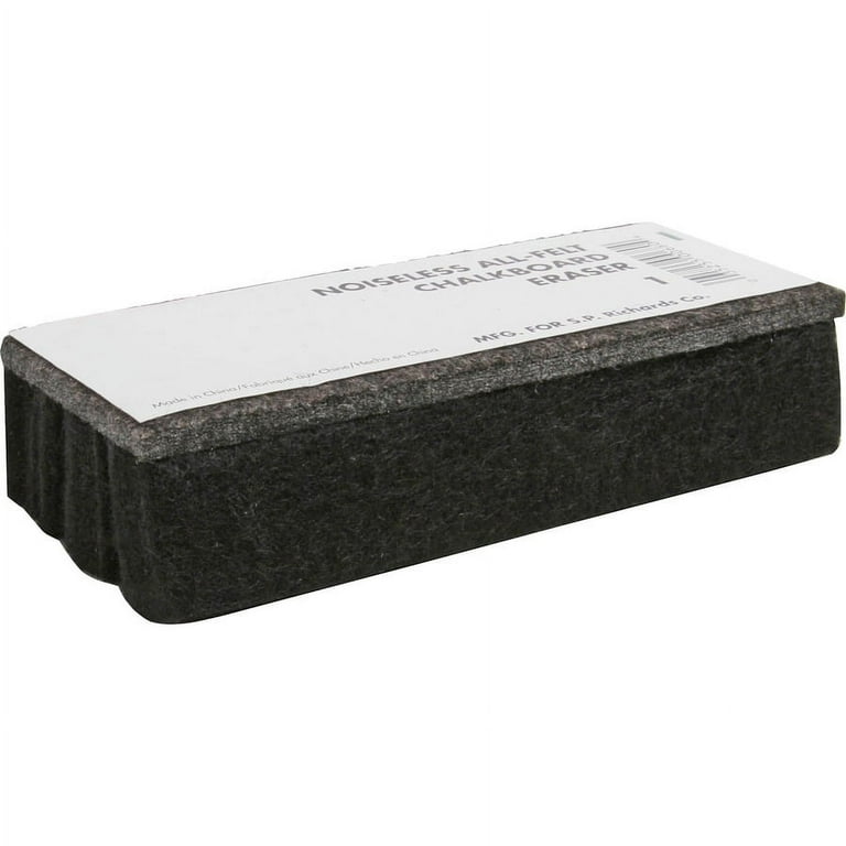 Lorell Chalkboard Eraser - Noiseless, Dustless - Black - Felt - 1Each Lorell Chalkboard Eraser - Noiseless, Dustless - Black - Felt - 1Each