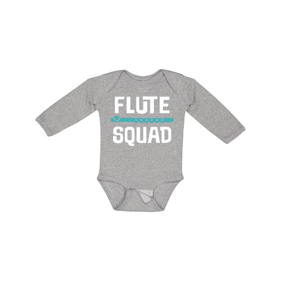 Inktastic Flute Squad Marching Band Boys or Girls Long Sleeve Baby Bodysuit