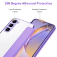thumbnail image 6 of Petocase for Samsung Galaxy S23 Case [RFID Blocking] with 2 Tempered Screen Protectors,Slim Folio Flip Cover PU Leather Wallet Cover with Build in Lens Protector Clear Soft TPU Back,Light Purple, 6 of 7