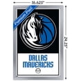 thumbnail image 3 of NBA Dallas Mavericks - Logo 21 Wall Poster, 14.725" x 22.375", Framed, 3 of 3