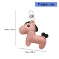 thumbnail image 3 of Lerpwige 2Pcs Handcmade Horse Shaped Key Holder Soft PU Stylish Practical Gift, 3 of 14