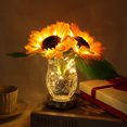 thumbnail image 4 of Adornos de lámpara de flor de girasol de carga USB de luz de noche de girasol LED 300mAh, 4 of 9