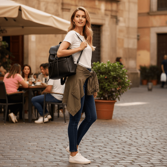 Backpack Purse for Women, PU Leather Travel Handbag, Versatile Crossbody Bags for Women Tote Bag Style