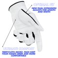 thumbnail image 3 of Guante de golf Bionic StableGrip con NaturalFit 2.0 para hombre, color blanco, 3 of 6